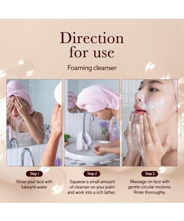 Dermaheal Foaming Cleanser Rich Creamy Face Wash with Protease Enzymes and Bio Peptides for Pore Refining and Makeup Removal 5.07 fl oz - Buy Online on GoSupps.com