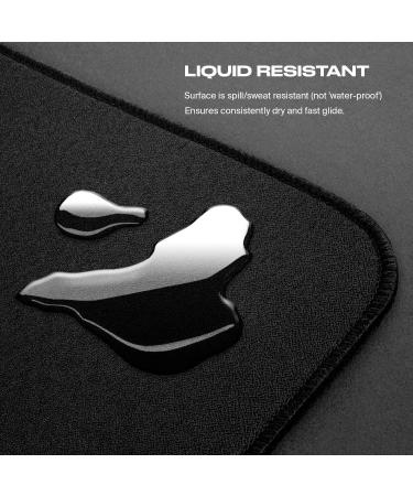 Buy Fnatic Dash XD Extended Gaming Mat | Professional E-sports | Non-Slip Rubber | Sewn Edges | XL Size 950x500mm | Black Hybrid Fabric - Buy Online on GoSupps.com