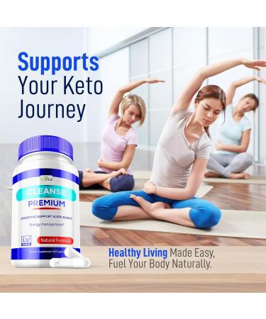 (3 Pack) Bevital Cleanse Premium Capsules - Official BevitalCleanse Premium Advanced Supplement Healthy Digestion Support 180 Capsulas for 3 Months - Buy Online on GoSupps.com