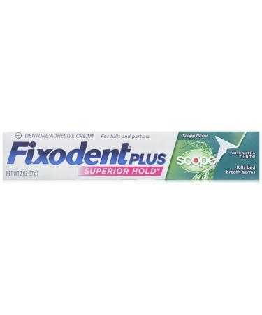 Fixodent + Scope Adhsve Size 2z Fixodent Control Denture Adhesive Plus Scope