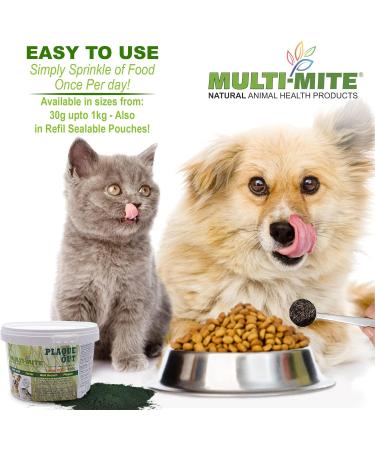 PLAQUE OUT 450G: Organic Tartar & Plaque Remover for Dogs & Cats - Bad Breath & Gum Care - Buy Online on GoSupps.com