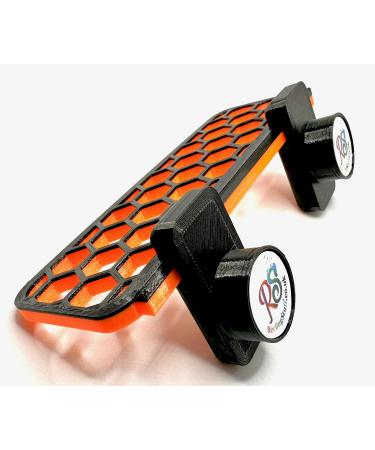 Reefing Stuff Aquarium Coral Frag Rack Magnetic Strong N52 Magnets 15cm (Black and Fluorescent Orange) Black orange