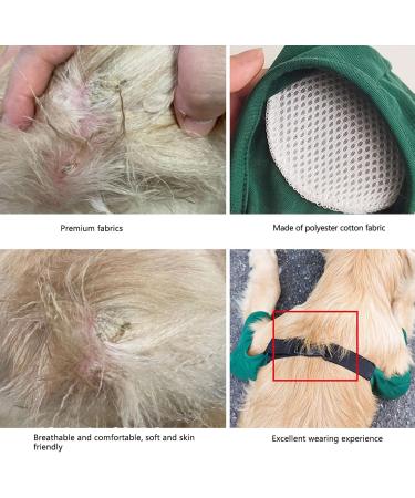 Pet Leg Wound Protector Soft Padded 1 Pair Adjustable Dog Front Leg Cuff for Small Dogs (3XL) - Buy Online on GoSupps.com