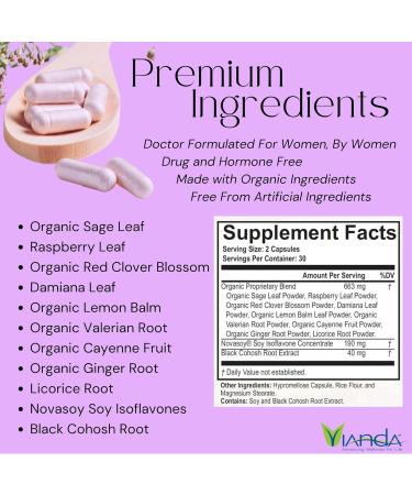 Avlimil Hormone Balance & Menopause Relief - Mood Swings Hot Flashes Night Sweats | 3-Month Supply with Isoflavones Black Cohosh & More - Buy Online on GoSupps.com