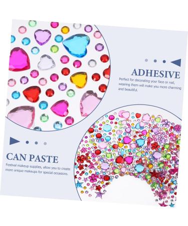 SEWACC 8 Sheets Acrylic Sticker Face Gems & Nail Jewelry - Rhinestones for Makeup & Festival Fun - Buy Online on GoSupps.com
