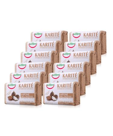 Equilibra Equilibra Shea Butter Soap 100% Vegetable 100g Pack of 12