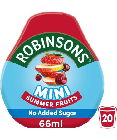 Robinsons Mini Sans sucre ajout Faible teneur en calories Fruits d' t Pour 20 boissons par paquet - Buy Online on GoSupps.com