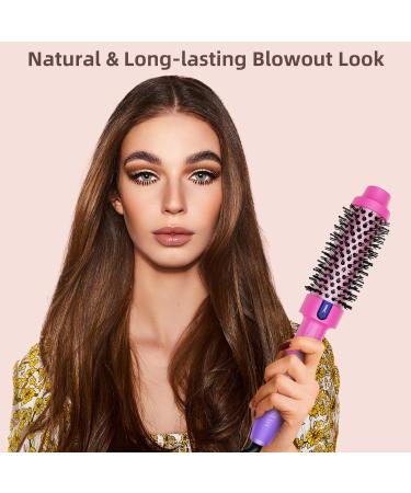 Buy Thermal Brush Blowout - Heated Round & Curling Brush Adjustable TEM Settings Purple - Fast International Shipping - Buy Online on GoSupps.com