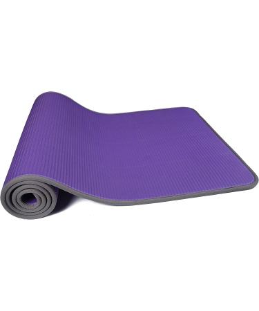 BalanceFrom 2/5-Inch Extra Thick Anti-Slip Exercise Yoga Mat - Purple - Buy Online on GoSupps.com