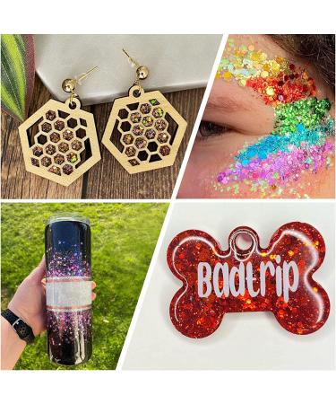 100g Holographic Chunky Glitter for Arts & Crafts, Makeup, Face, Hair, Nails - Galaxy Blue - Buy Online on GoSupps.com