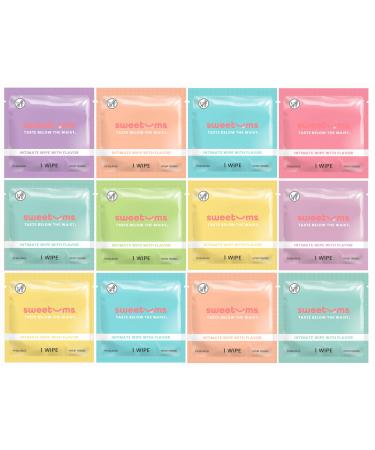 Sample Size Feminine Wipes For Women pH Balanced Biodegradable Flavored Intimate Wipes - Pack of 24