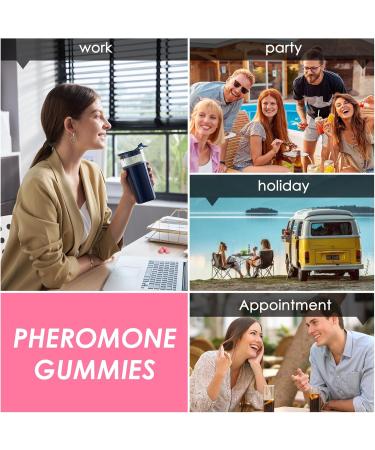 Pheromone Gummies for Women Enhance Natural Scent & Confidence Support Strawberry Flavor 60 Gummies - Buy Online on GoSupps.com