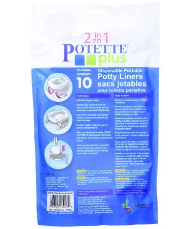 Kalencom Potette Plus On The Go Potty Liner Re-Fills 10-Pack - Buy Online on GoSupps.com