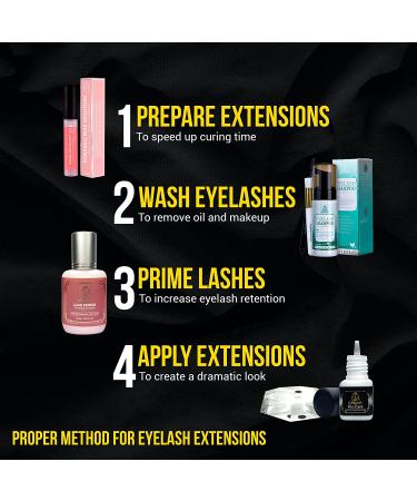 Pro Care Strong Eyelash Extension Glue 5ml - 1-2 Sec Drying Time - 8 Weeks Retention - Forabeli Black Lash Adhesive - Professional Use - Buy Online on GoSupps.com