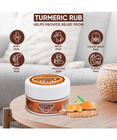 HERBOGANIC Turmeric Rub | Infused with Soothing Properties | Crafted to Provide Comfort to Joints Muscles Shoulders and Beyond | 3.5 oz Turmeric 3.5 Ounce ( Pack of 1 ) - Buy Online on GoSupps.com