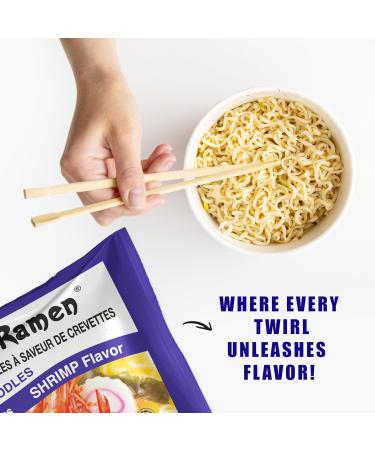 Ramen Instant Noodle - Shrimp Noodles 85G (Pack of 12) 1.02 Kg - Cooks In 3 Minutes - Buy Online on GoSupps.com
