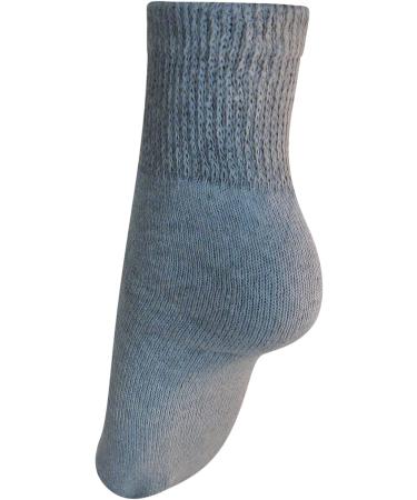 Diabetic Men's Ankle Socks (3 Pack) King Size 13-15 Gray | Made in USA - Buy Online on GoSupps.com