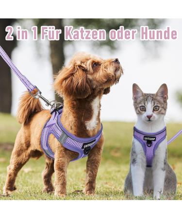Buy Medium Purple Padded Dog Harness | Ideal Puppy & Small Dog Harness | Comfortable & Adjustable - Buy Online on GoSupps.com