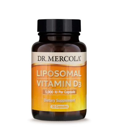 Dr. Mercola Liposomal Vitamin D3 5000 IU 30 Capsules - Buy Online on GoSupps.com