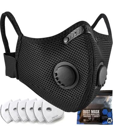 BASE CAMP Upgrade M Plus Dust Mask Breathable Reusable Dust Face Mask with 6 Activated Carbon Filters Modern1