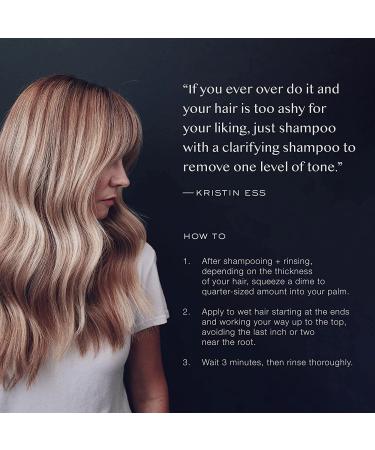 Kristin Ess Purple Shampoo and Conditioner Set - Anti Brass for Blonde, Brunette, Silver, and Gray Hair - Sulfate Free Toning for Color Treated Hair - Buy Online on GoSupps.com