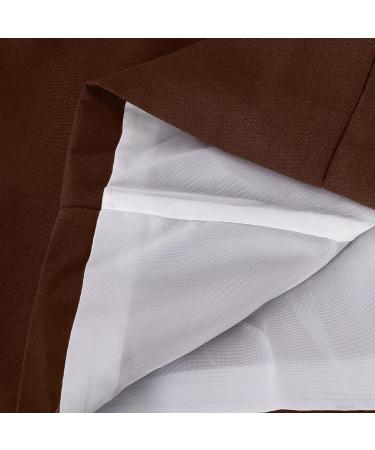 Women's Brown Business Suit Set | Slim Fit Blazer & Pants | Office Outfit for Work | Large Size - Buy Online on GoSupps.com