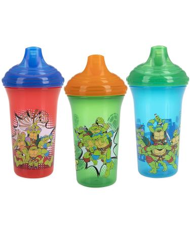 Nuby No Spill Sippy Cups with Vari-Flo Valve, TMNT Design - 9 Oz - Buy Online on GoSupps.com