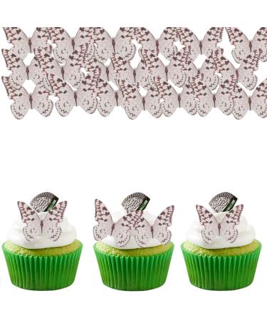 Alegre butterflies cupcake topper 48 pieces of edible tortendeco butterfly dining paper butterflies decoration birthday butterfly muffin decoration black white cake decoration for birthday girl boy