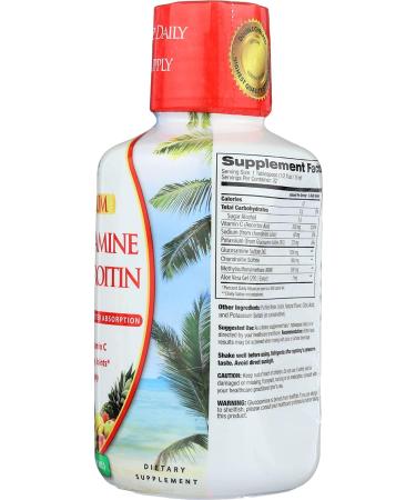 Tropical Oasis Liquid Glucosamine Chondroitin MSM & Vitamin C - 16 oz for Maximum Joint Support - Buy Online on GoSupps.com