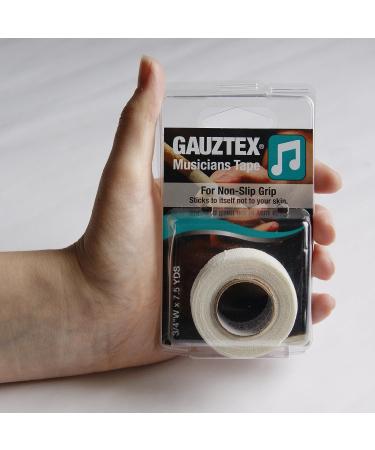 Guard-Tex Beige Musicians Finger Tape Bandage Wrap - Flexible, Sweatproof, Non-Slip Grip - 0.75x270 Inch Roll - Buy Online on GoSupps.com