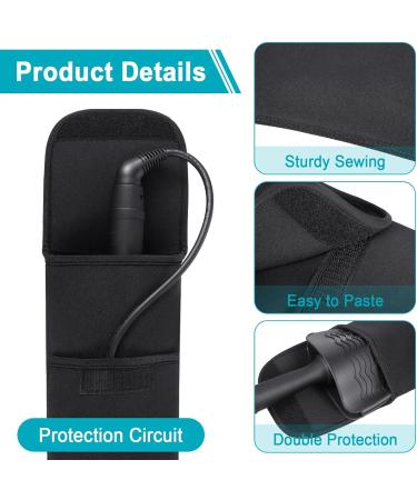 2-Piece Heat Resistant Flat Iron Holder Set with Silicone Travel Mat - Curling Iron Organizer Bag for Daily Use - Buy Online on GoSupps.com
