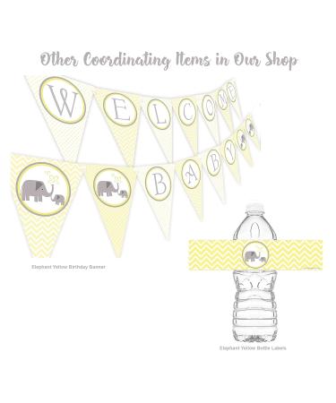 Little Elephant Blue Bottle Wraps - Set of 20 | Baby Shower Water Bottle Labels | Made in the USA - Buy Online on GoSupps.com