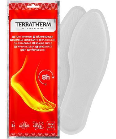 TerraTherm Insole Foot Warmers - 5 Pairs - Air Activated & Long Lasting Heat - Buy Online on GoSupps.com