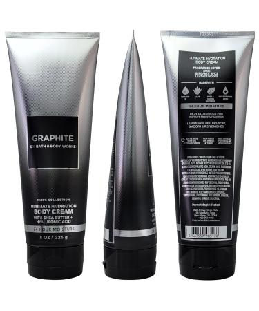 Men's Ultimate Hydration Body Cream with Shea Butter - 8 OZ | Graphite | International Shipping Available - Buy Online on GoSupps.com