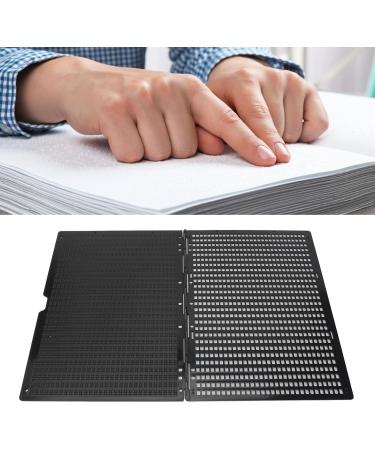 Stylus Braille Slate Braille Slate 27 Lines 30 Cells Black Plastic Braille Writing Slate with Stylus for Blind - Buy Online on GoSupps.com