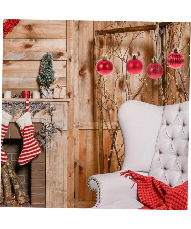 Artibetter Christmas Ball Pendant 36pcs Bright Mirror Ball Blush Decor Bling Decor Prom Decorations Christmas Tree Bauble Holiday Red 4CM - Buy Online on GoSupps.com