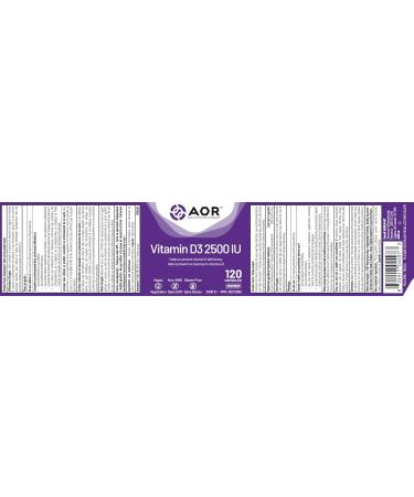 AOR Vitamin D3 2500 IU 120 Capsules Enhances Calcium and Phosphorus Absorption Helps Maintain Strong Bones and Teeth Vitamin D for Adults Derived from Natural Sources Reliable and Balanced 120 count (Pack of 1) - Buy Online on GoSupps.com