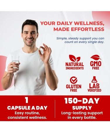 Nattokinase Supplement 4000FU, Enriched with CoQ10, Red Yeast Rice, Quercetin, Grade Seed, Zinc - Heart Wellness & Circulatory Support | 150 Capsules 150-day supply (pack of 1) - Buy Online on GoSupps.com