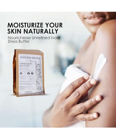 Unrefined Ivory Shea Butter - 100% Pure Raw 1LB (16oz) Block | Premium Natural Moisturizer for Skin & Hair - Buy Online on GoSupps.com
