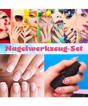 Friusate 15-Piece Nail Art Stamper Set | Clear Jelly Stamper & Spatula for French Manicure | Perfect for Gel Nails & Smile Line Designs - Buy Online on GoSupps.com