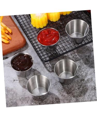 Milisten 4pcs Stainless Steel Sauce Cup Tomato Sauce Ketchup Tomato Paste I Am Willow Small Bowls Sauce Containers Dip Containers for Lunches Sauce Boxes Travel Dip Cups Hot Pot - Buy Online on GoSupps.com