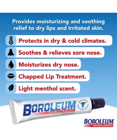 Boroleum Nasal Soreness Relief | 17g Tube (Pack of 1) | Soothes Nasal Irritation - Buy Online on GoSupps.com