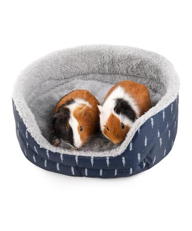 ONEJU Guinea Pig Bed Guinea Pig Oval Cuddler Rabbit Bed Bunny Bed Guinea Pig Cage Accessories for Guinea Pig Bunny Hamster Chinchilla Ferret Rabbit and Other Small Pets - Oval Shape