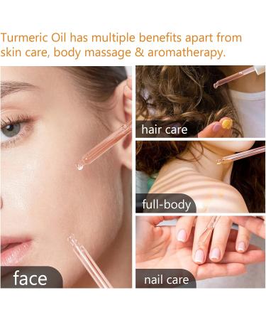 Turmeric Serum for Dark Spots Natural Turmeric Skin Brightening Serum Dark Spot Remover for face - Cleanses Skin Fights Acne Evens Tone Hair Growth (30ML) - Buy Online on GoSupps.com
