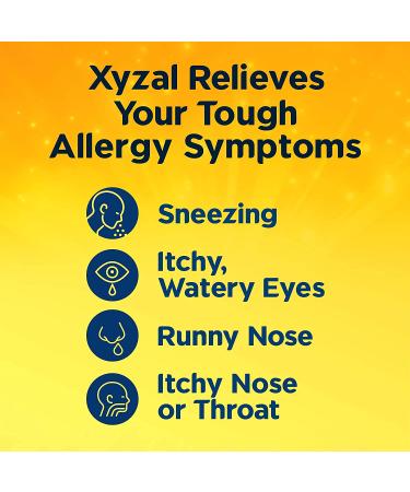 Xyzal 24-Hour Allergy Relief Pills - 80-Count | Original Prescription Strength - Buy Online on GoSupps.com