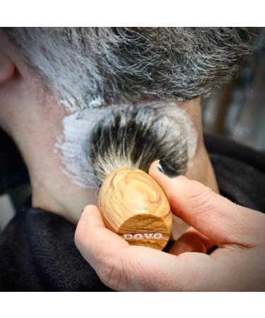 Dovo Premium Razor Brush Set | Natural Pure Roof Hair & Olive Wood Soap Shell | Classic Wet Shaving Men's Gift Set - International Shipping - Buy Online on GoSupps.com