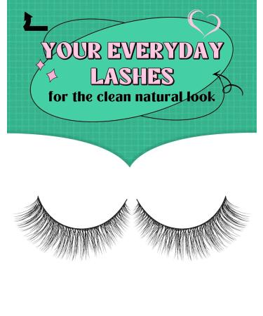 10 Pairs Naturally Looking C-Curl Thin Band Reusable Eyelashes - Wispy D-M05 (10mm) for Stunning Eyes - Buy Online on GoSupps.com