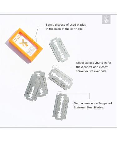 Van Der Hagen Safety Blades 5 Count - Premium Razor Blades for Smooth Shaving - Buy Online on GoSupps.com