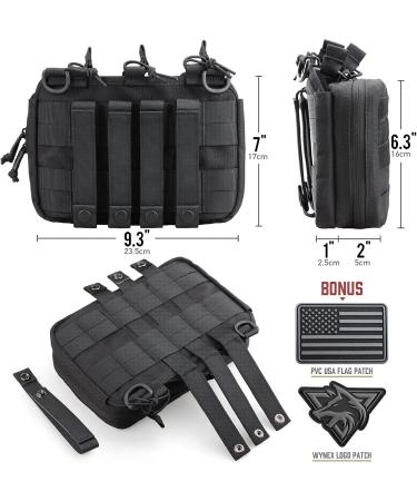 WYNEX Tactical Mag Admin Pouch with Triple Stacker Magazine Holder - Black - Buy Online on GoSupps.com