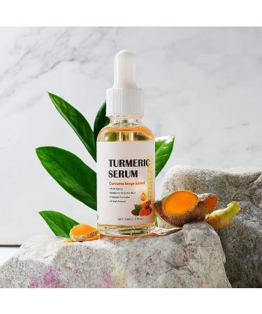 Turmeric Dark Spot Corrector Serum for Women - Anti-Aging Face Serum with Curcuma Longa - Even Skin Tone, Remove Dark Spots & Age Spots - Daily Skin Care Solution - Buy Online on GoSupps.com
